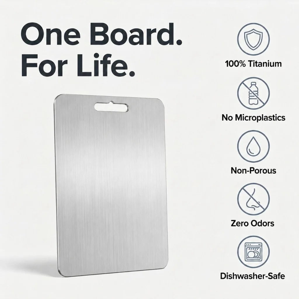 ChopWell 100% Titanium Cutting Board - One Board For Life